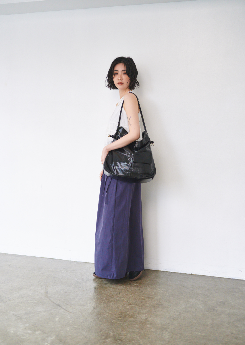 ソフトフェイクレザーアウトポケットBAG