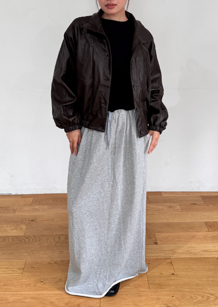 フェイクレザーオーバーブルゾン