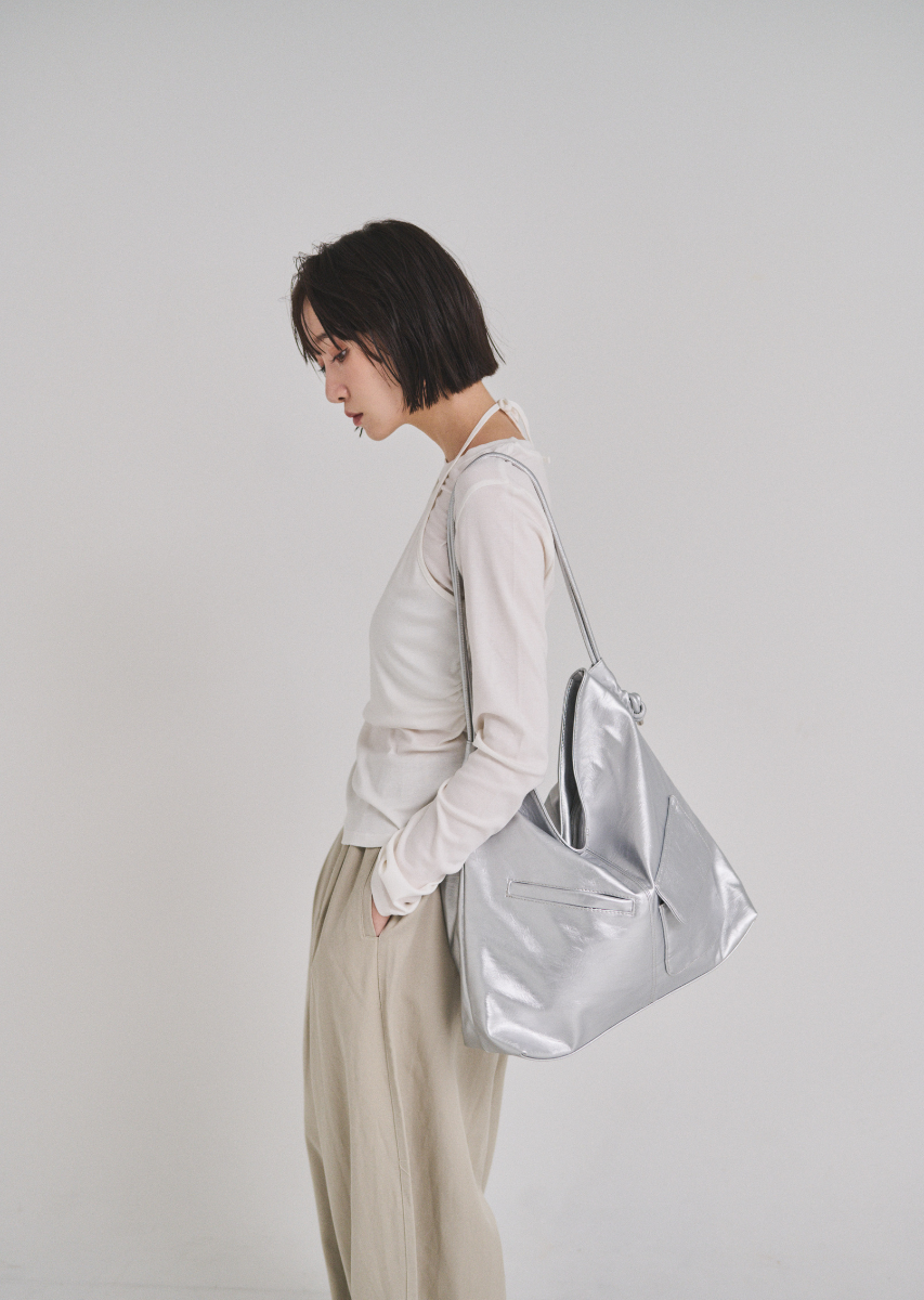 ソフトフェイクレザーアウトポケットBAG