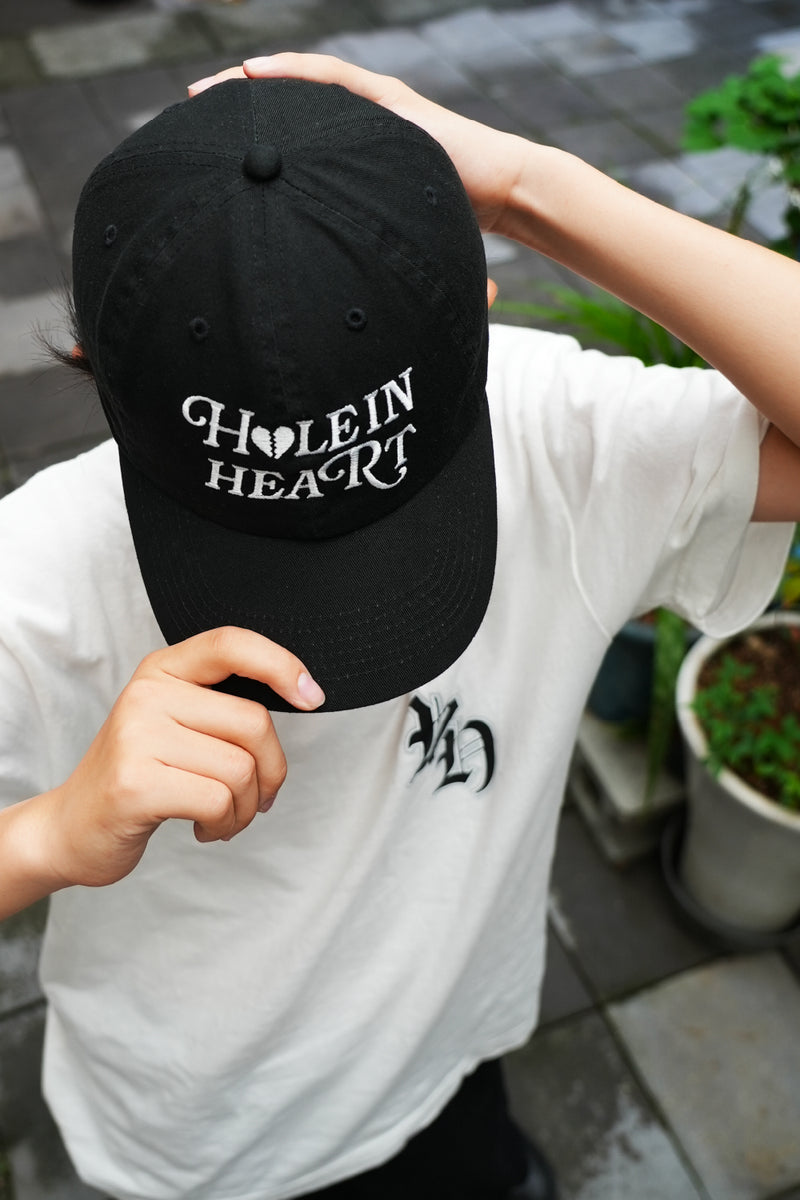 HOLE IN HEART EMBROIDERY CAP