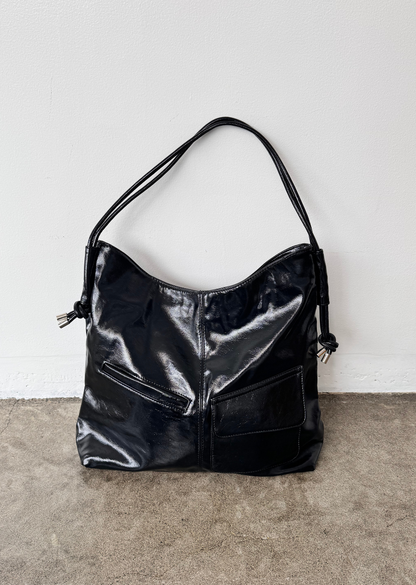 ソフトフェイクレザーアウトポケットBAG