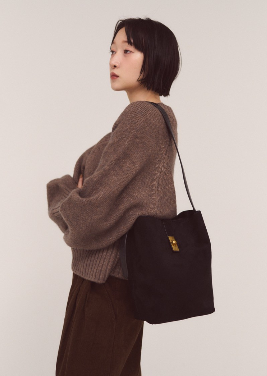 フェイクスエードスクエアバッグ