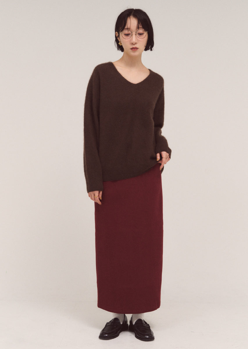 モヘアコクーンニット