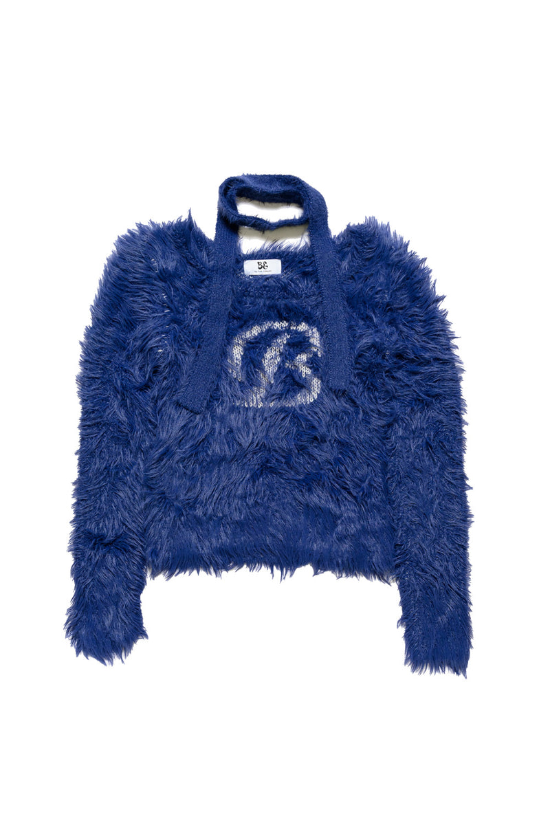 B ICON FUR LIKE KNIT