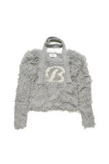 B ICON FUR LIKE KNIT