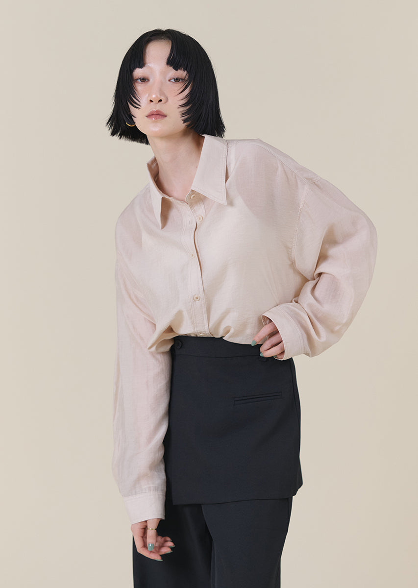 シアーオーバーシャツ