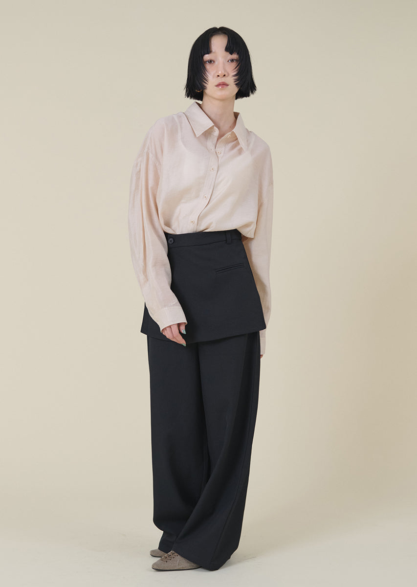 シアーオーバーシャツ