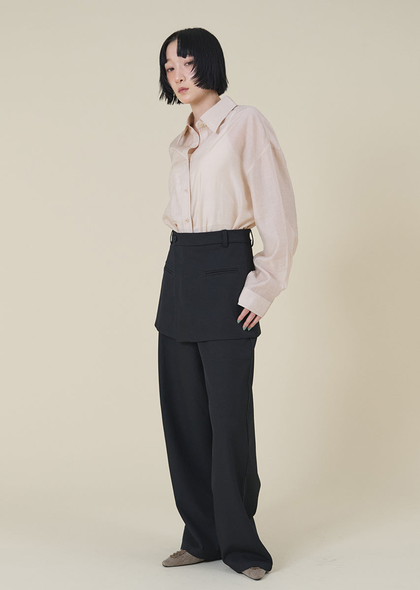 シアーオーバーシャツ