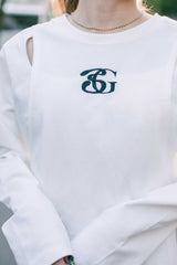 BG LOGO CUT OUT LONG SLEEVE TEE