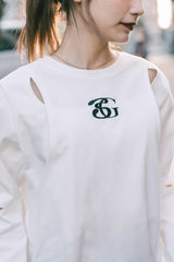 BG LOGO CUT OUT LONG SLEEVE TEE