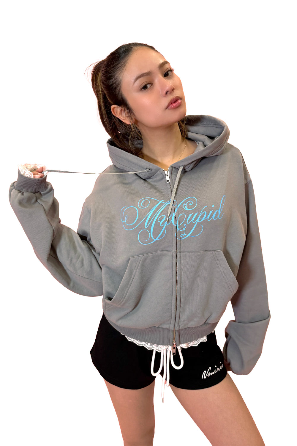 CAT EARS ZIP HOODIE
