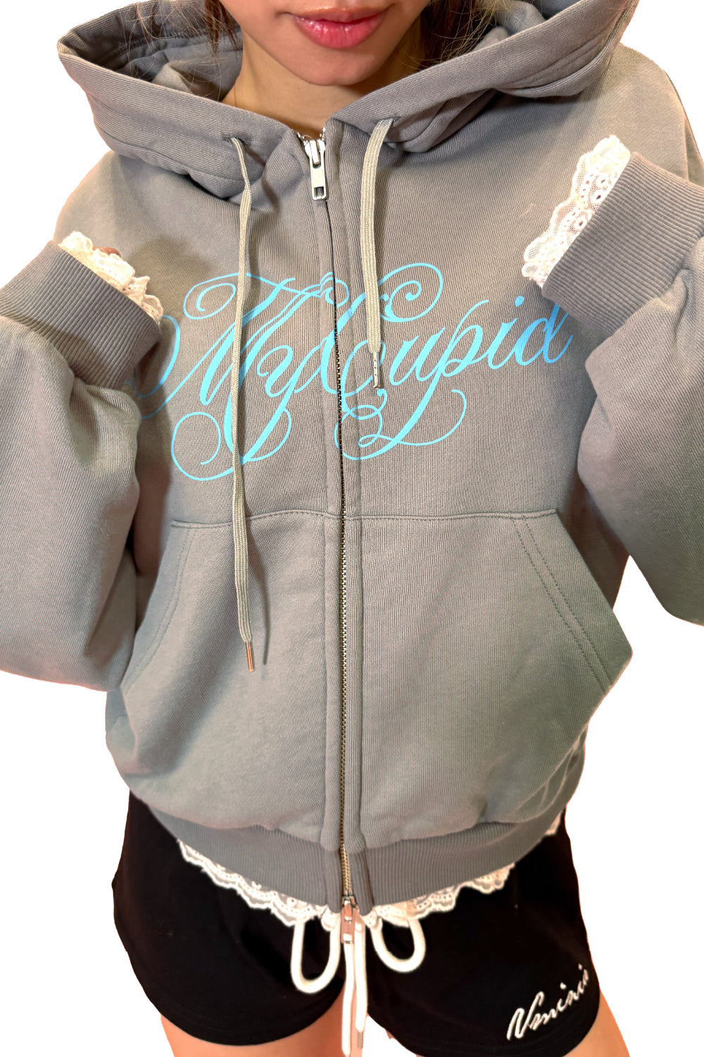 CAT EARS ZIP HOODIE