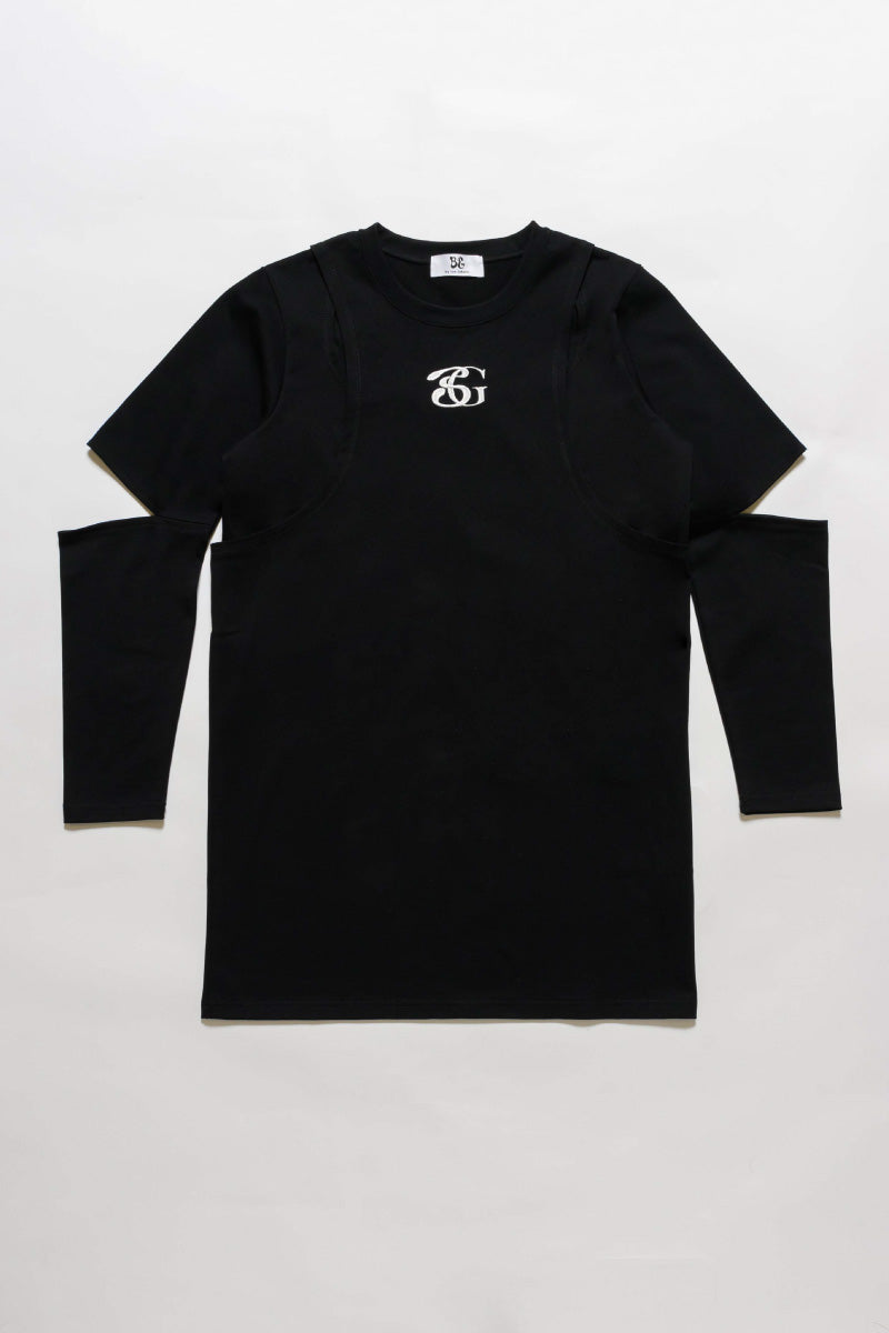 BG LOGO CUT OUT LONG SLEEVE TEE