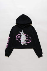 RABBIT PHOTO SHORT HOODIE