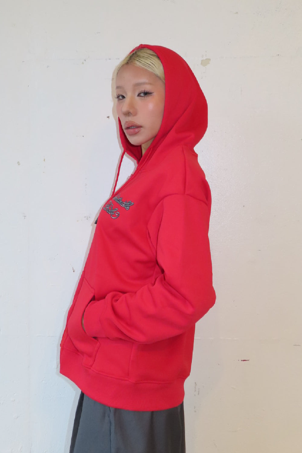 INDOMITABLE BABE ZIP HOODIE