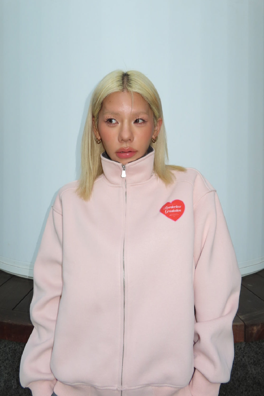 HEART LOGO ZIP BLOUSON