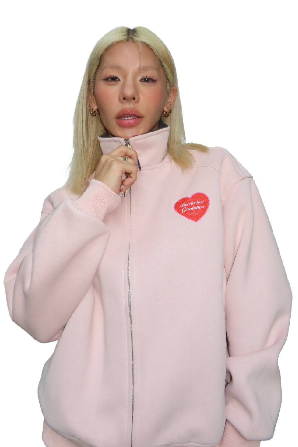 HEART LOGO ZIP BLOUSON