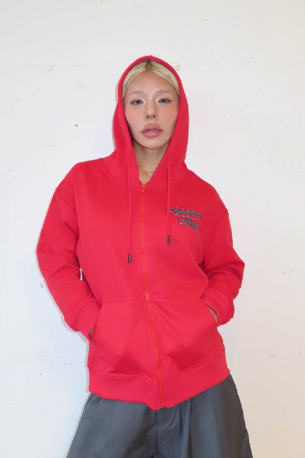 INDOMITABLE BABE ZIP HOODIE