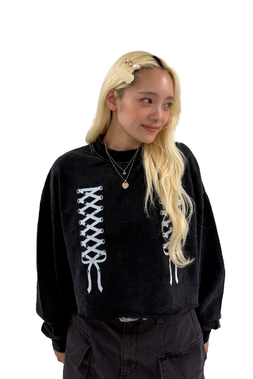 LACE UP SHORT TOPS