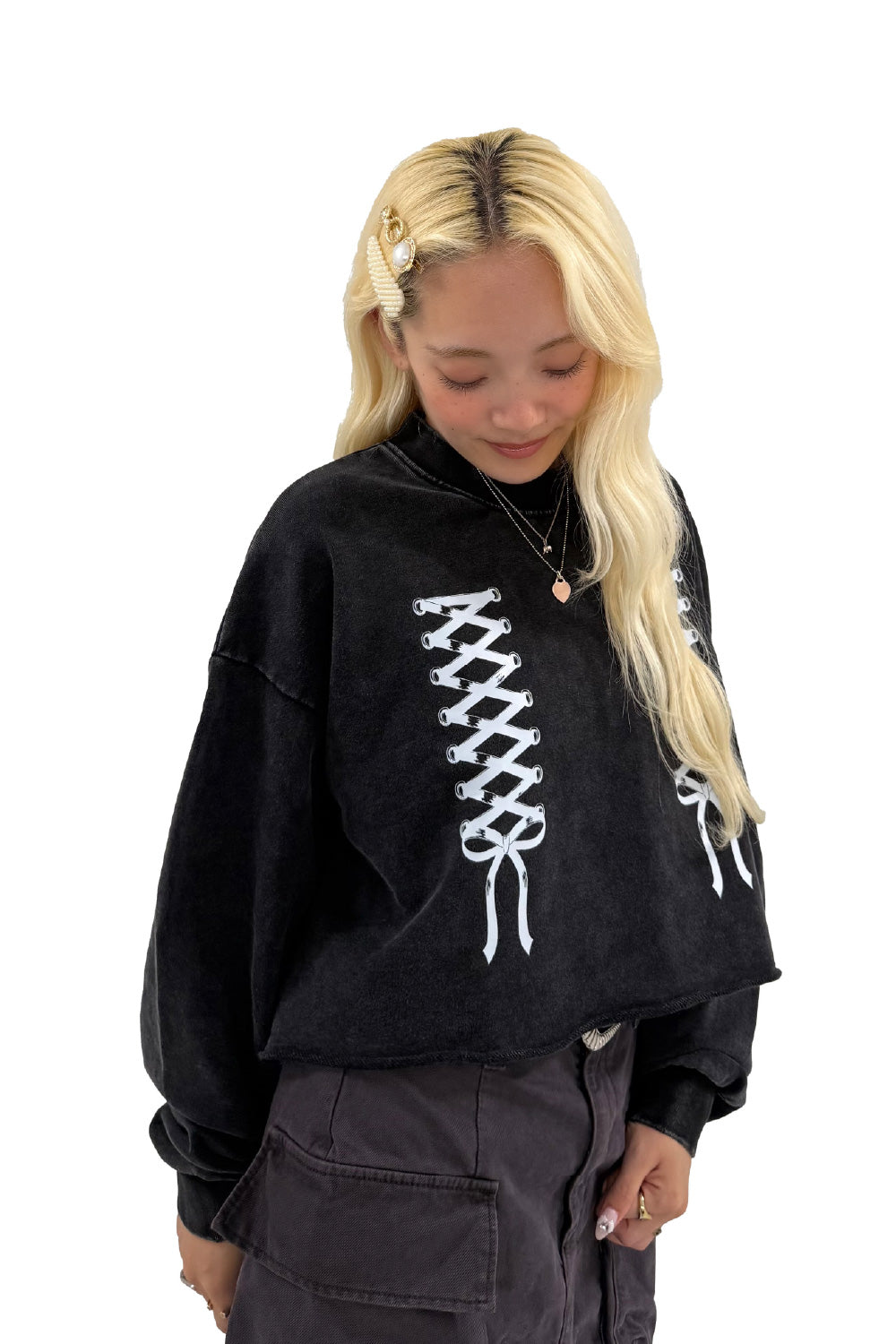 LACE UP SHORT TOPS