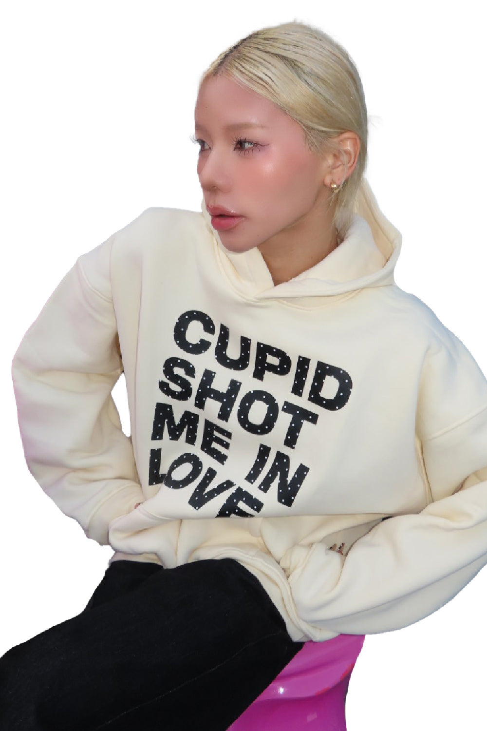 CUPID SHOT ME IN LOVE HOODIE