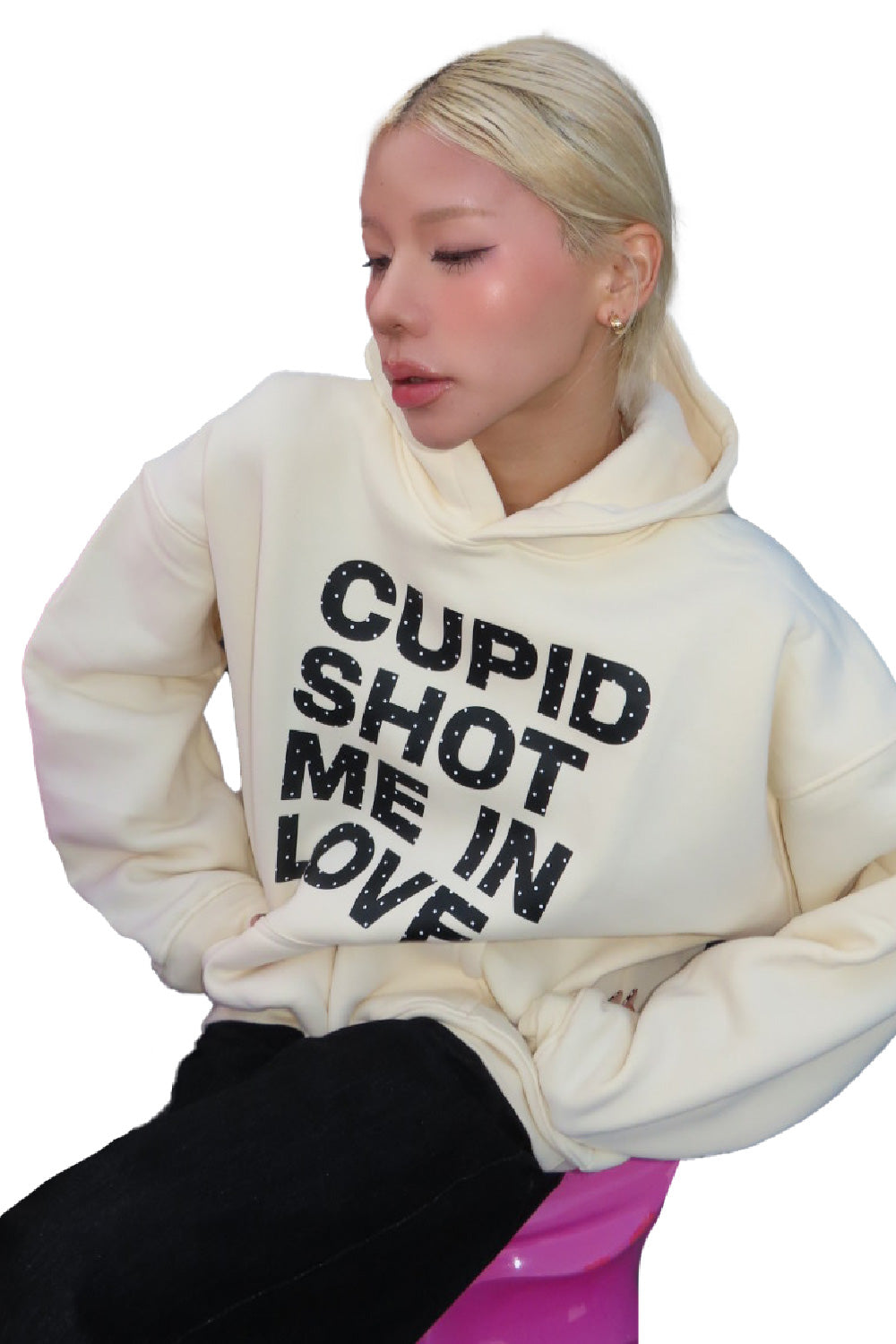 CUPID SHOT ME IN LOVE HOODIE