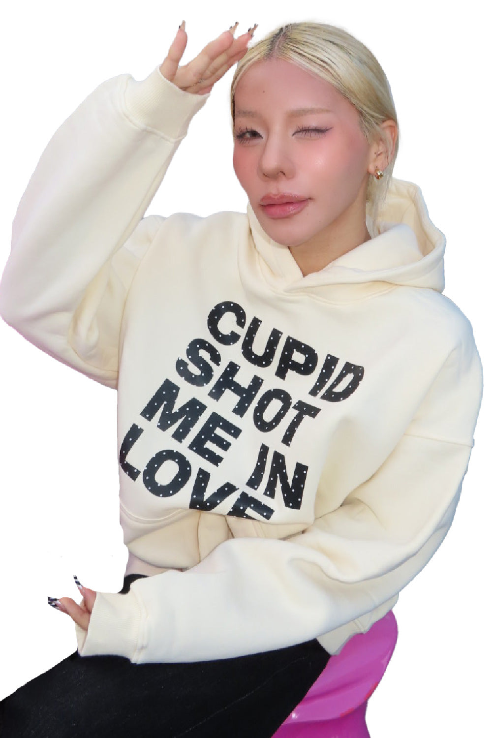 CUPID SHOT ME IN LOVE HOODIE