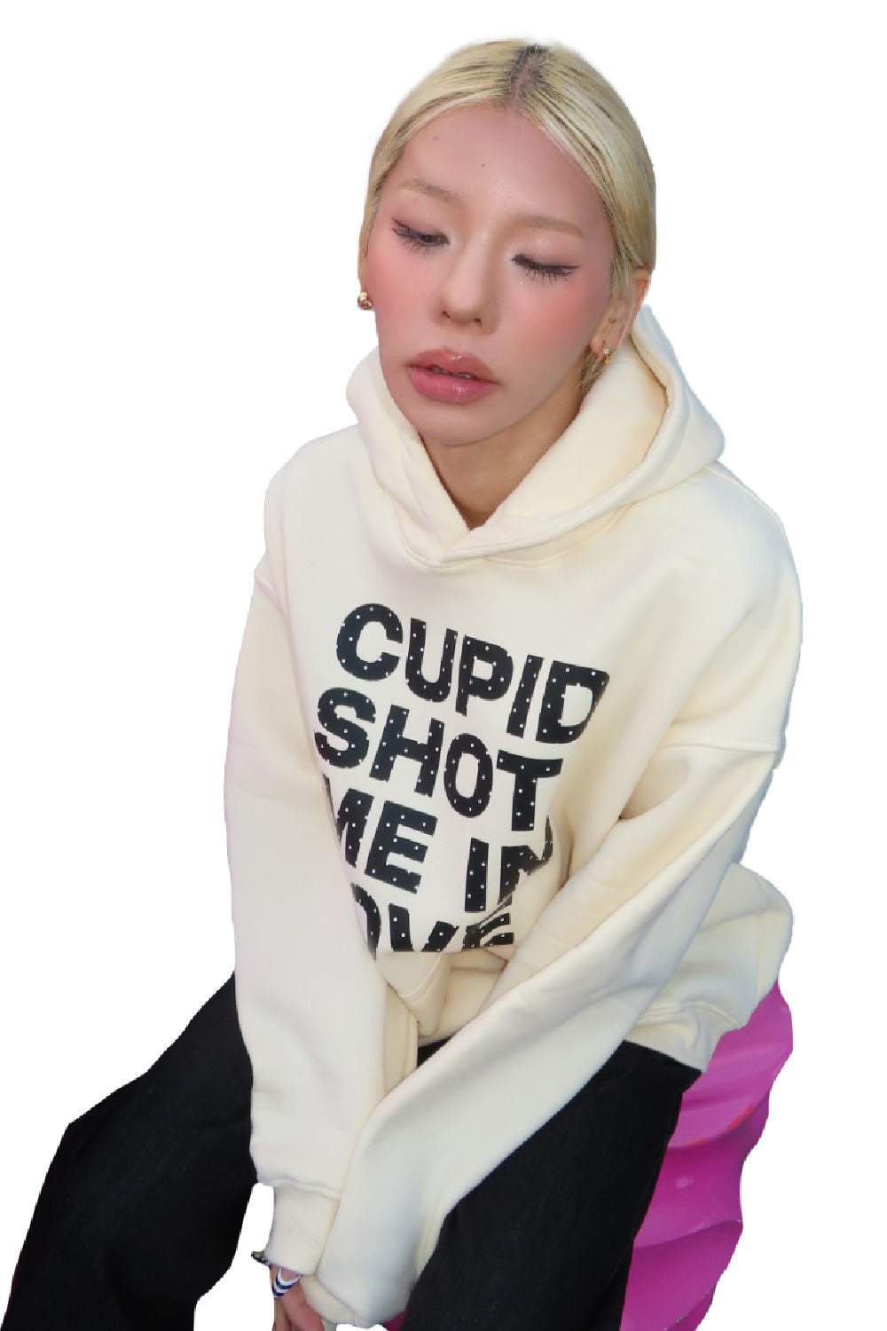 CUPID SHOT ME IN LOVE HOODIE