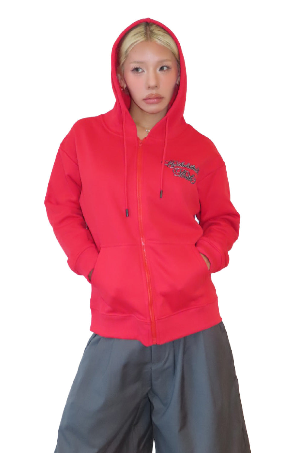 INDOMITABLE BABE ZIP HOODIE