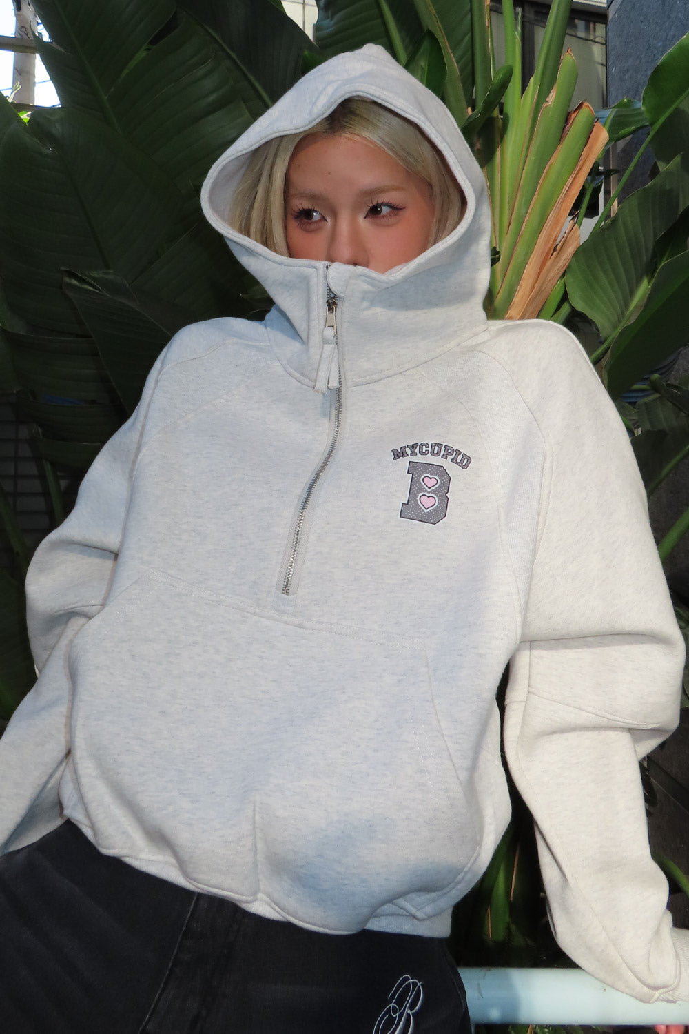 MY CUPID HALF ZIP HOODIE
