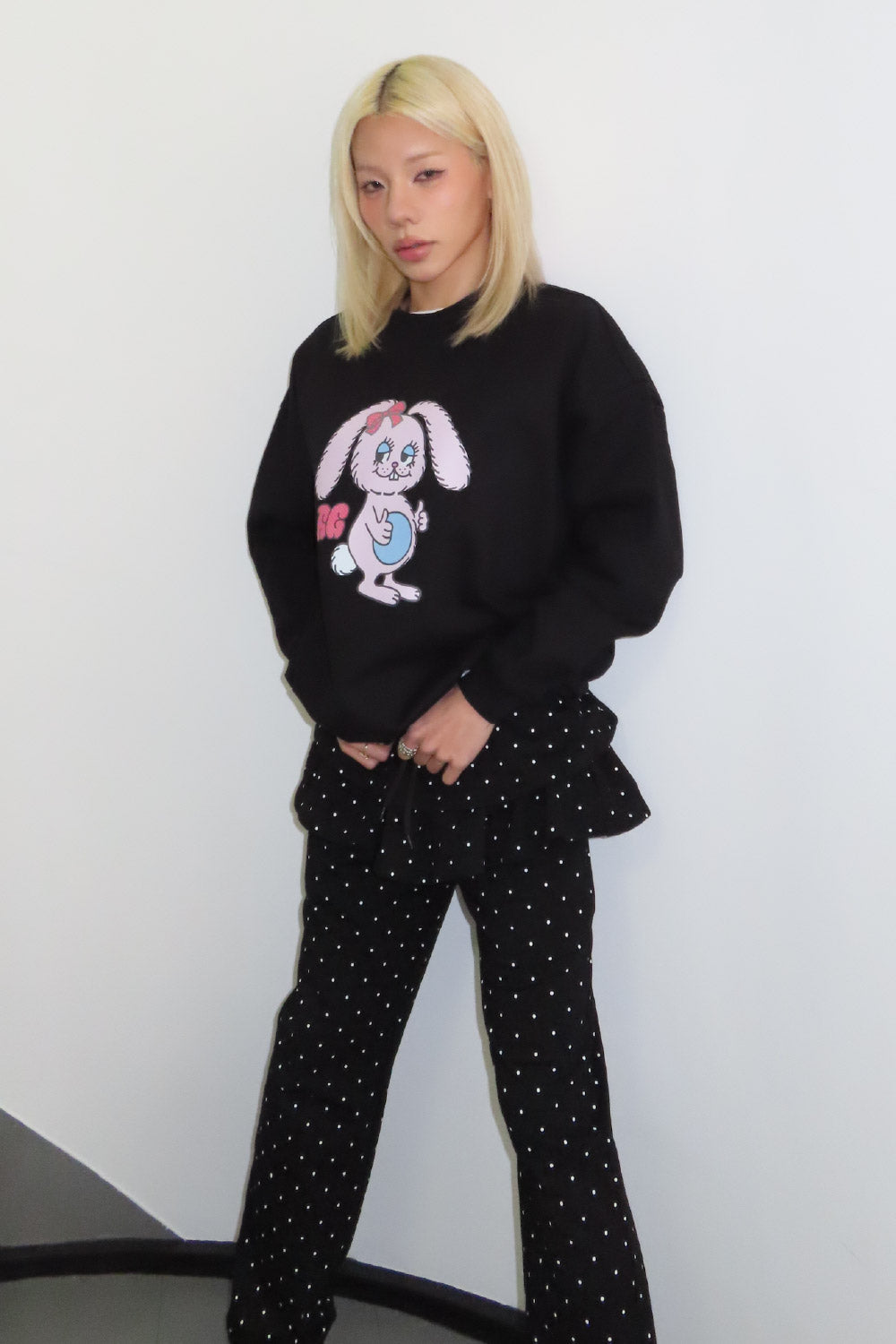 FRILL LAYERED SWEAT PANTS