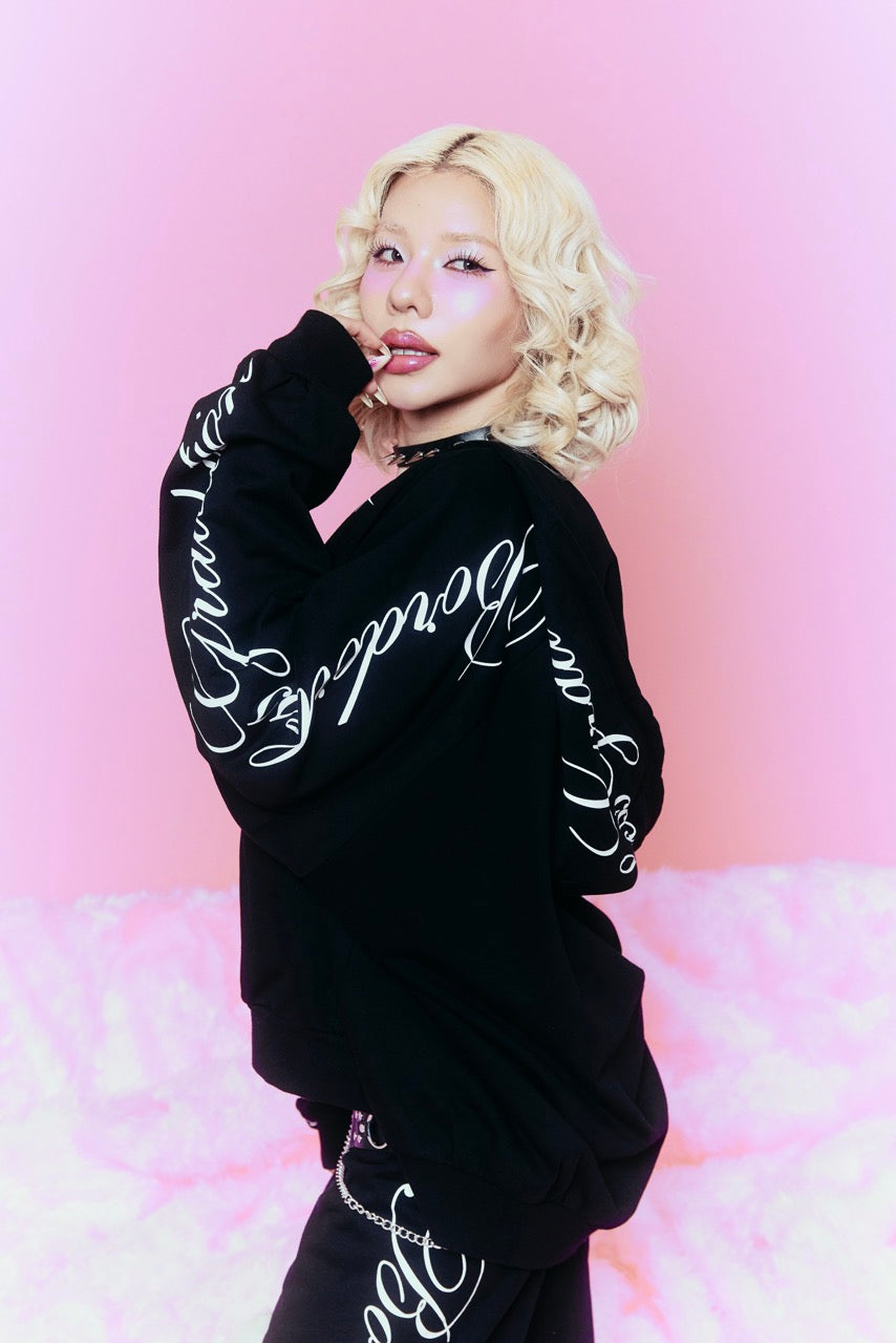 CURSIVE LOGO ZIP HOODIE