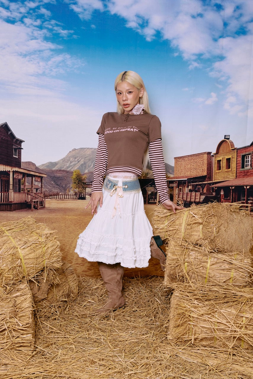 FAKE LAYERED L/S TEE