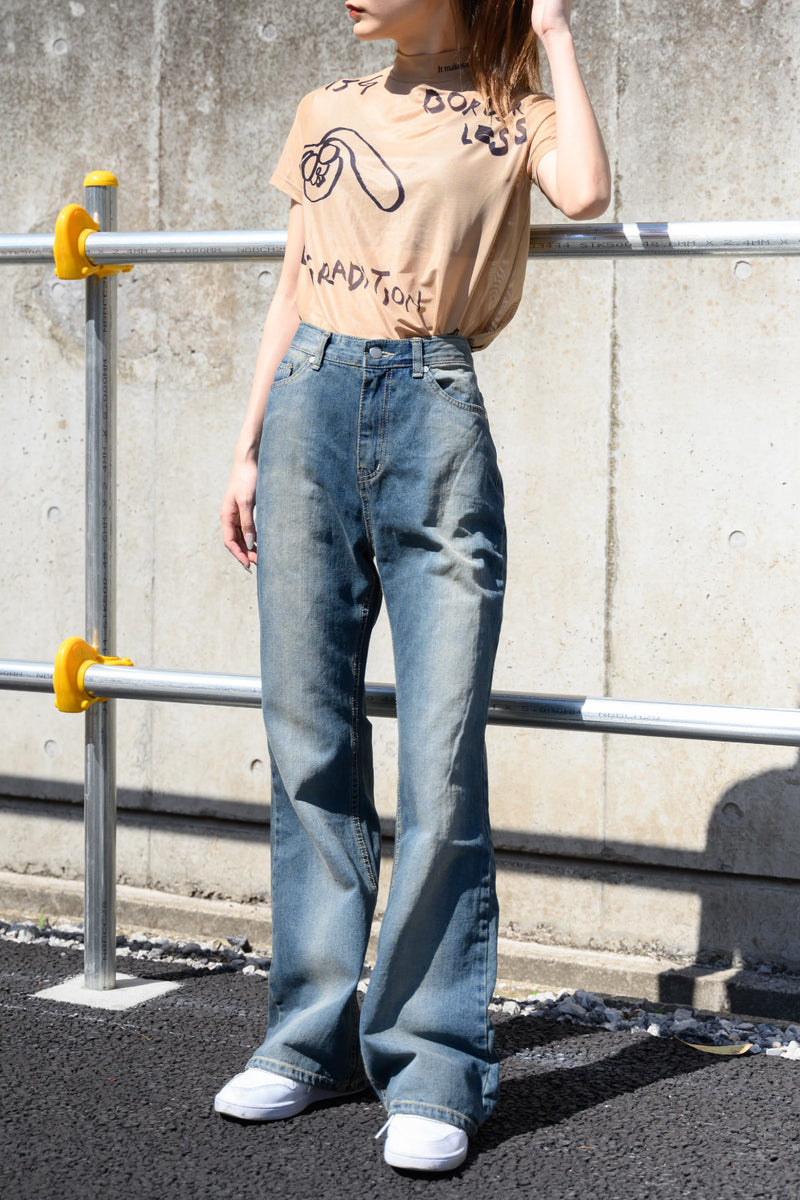 OVER DYE DENIM PANTS