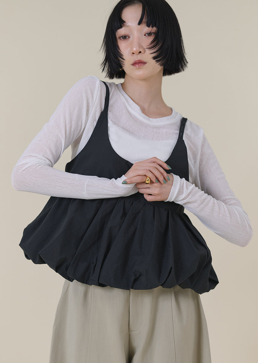 バルーンキャミレイヤードトップス