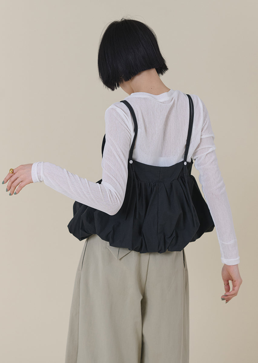 バルーンキャミレイヤードトップス