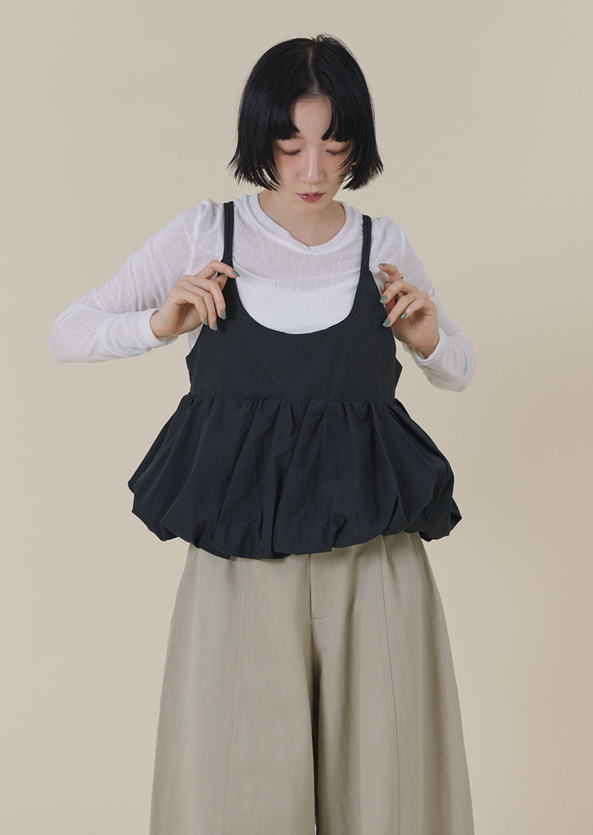 バルーンキャミレイヤードトップス