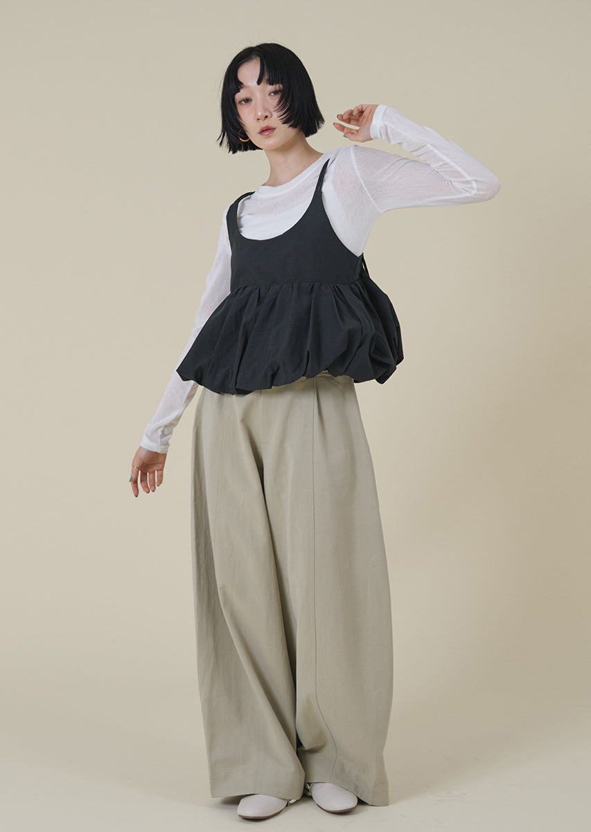 バルーンキャミレイヤードトップス