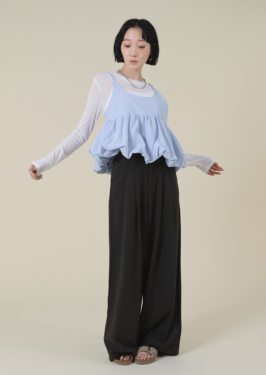 バルーンキャミレイヤードトップス