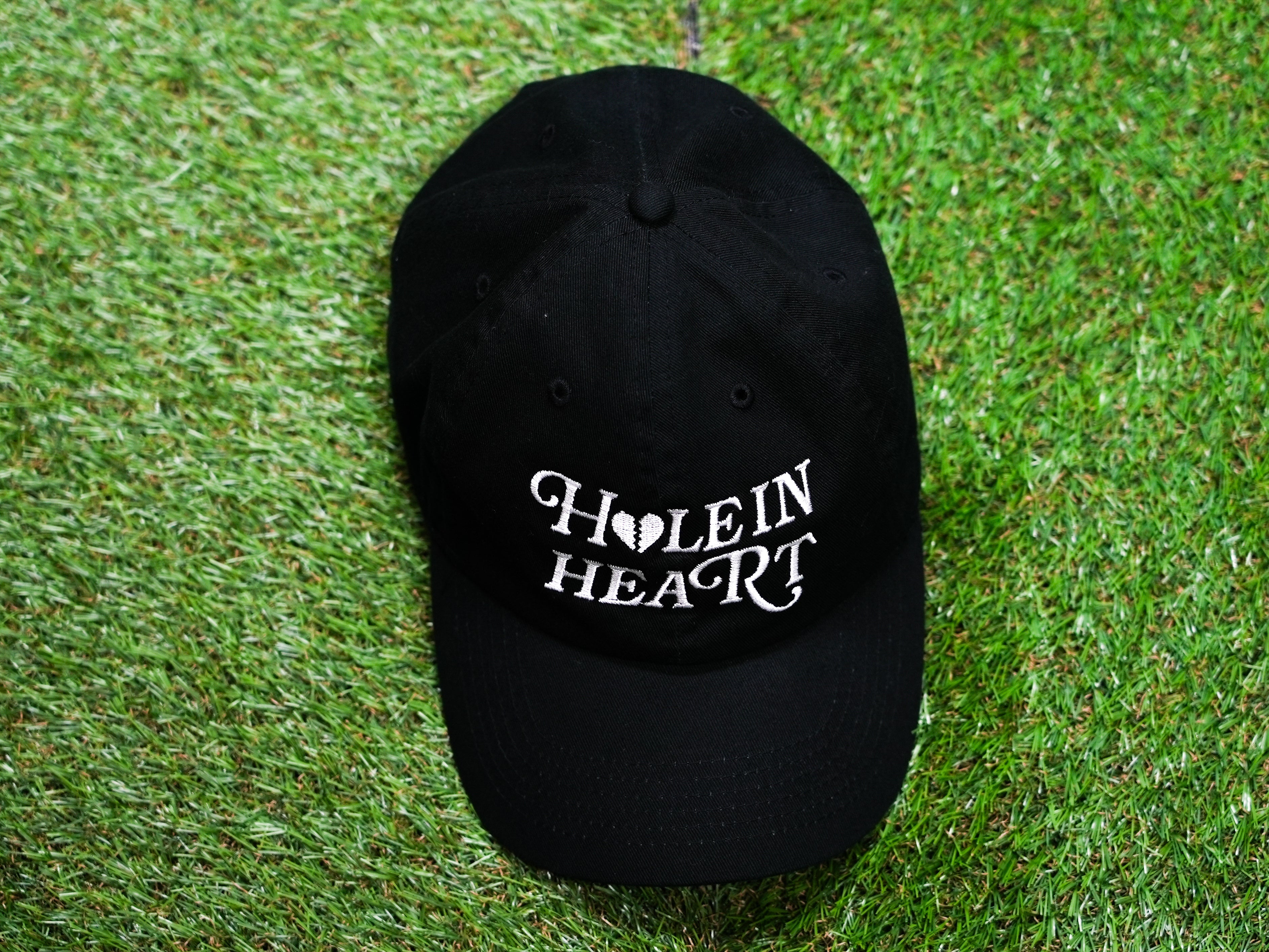 HOLE IN HEART EMBROIDERY CAP