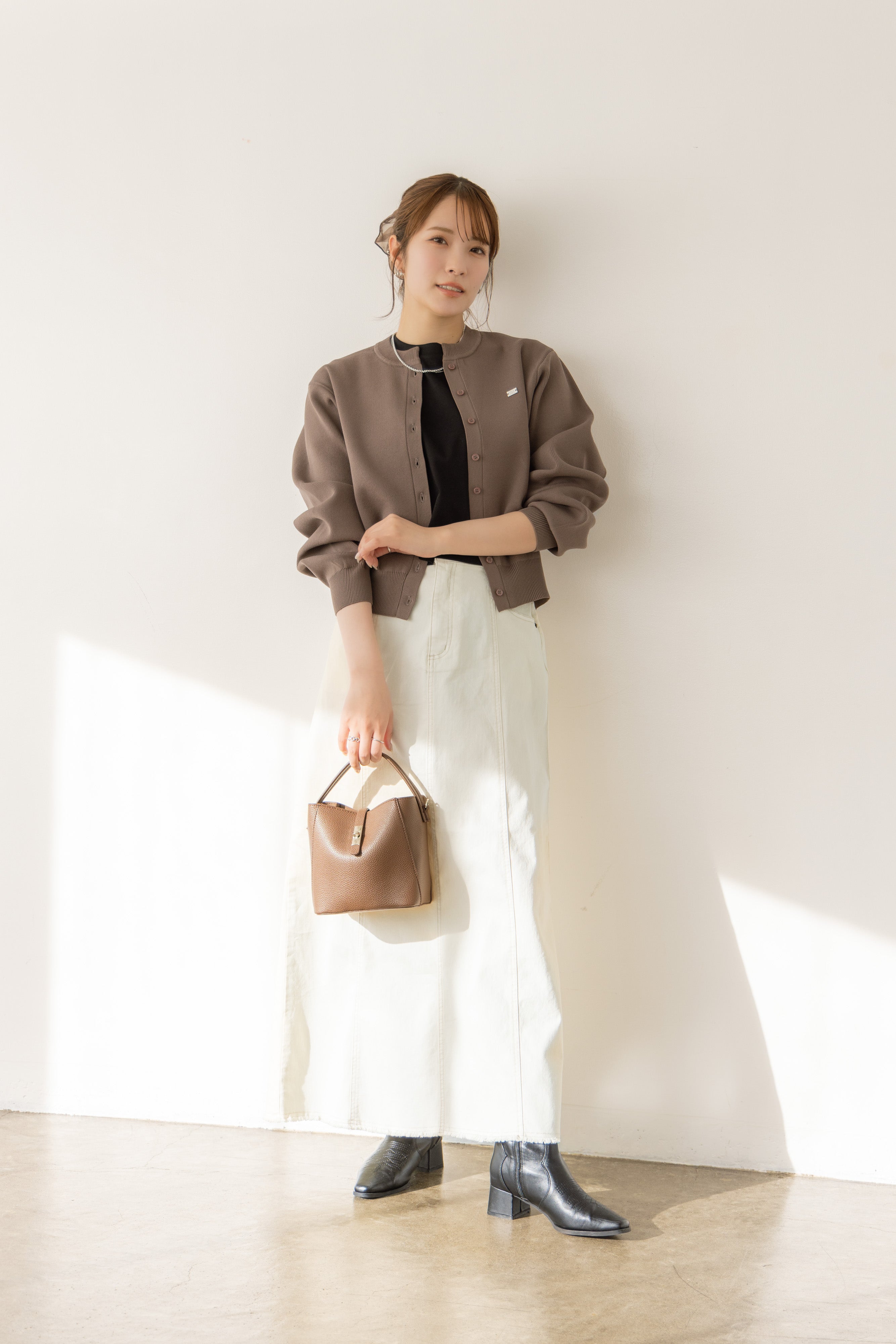 RNコンパクトニットカーディガン