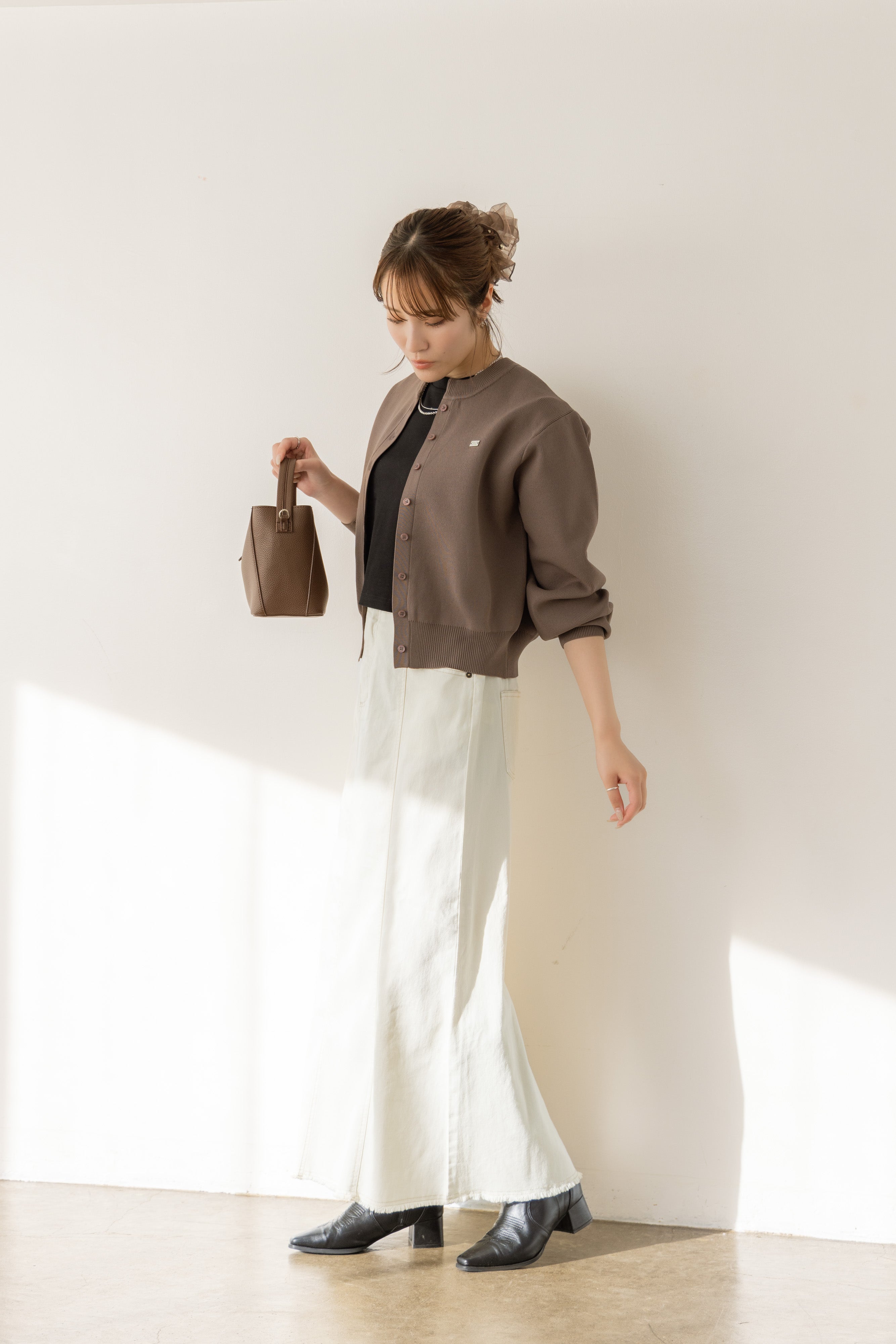 RNコンパクトニットカーディガン