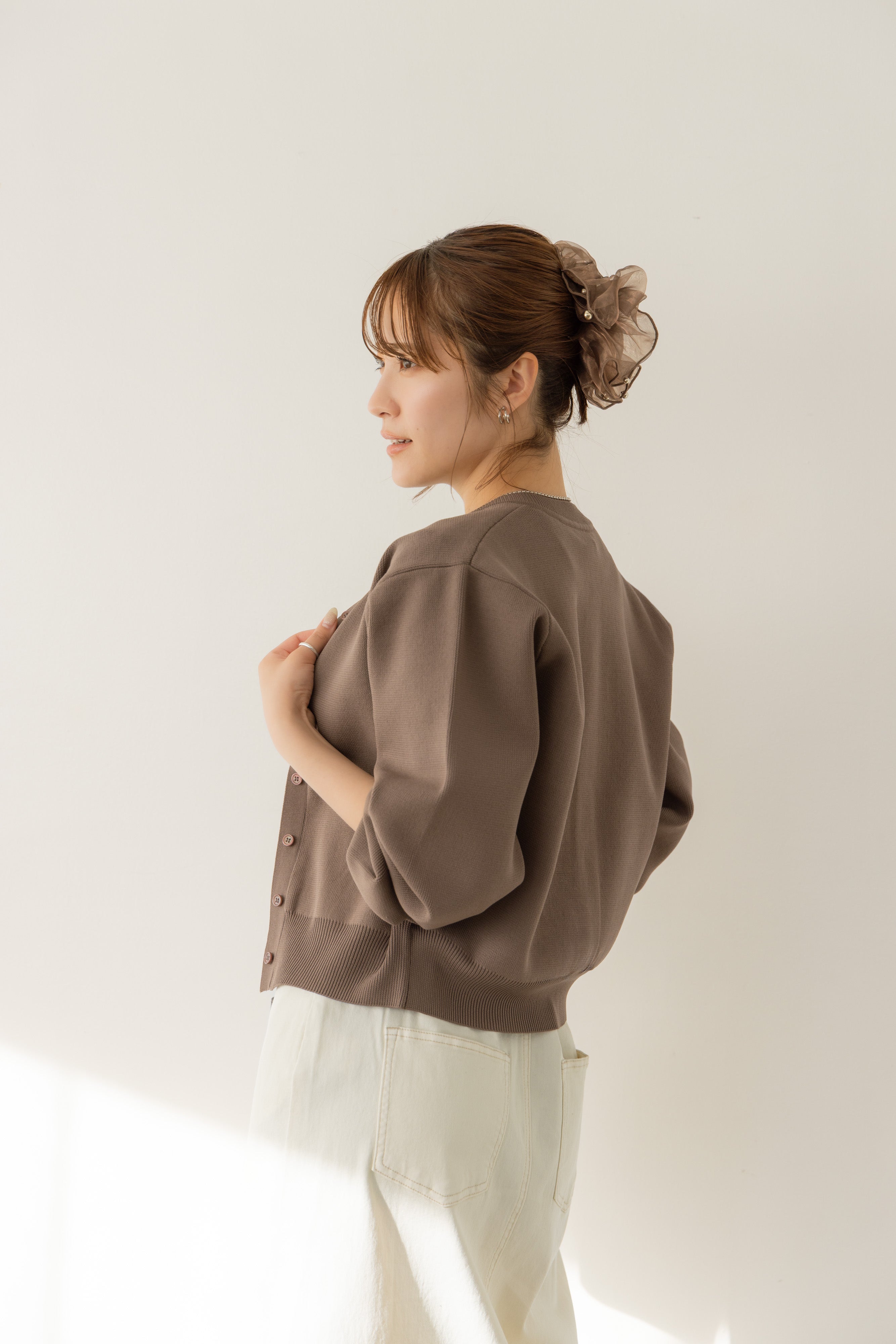 RNコンパクトニットカーディガン