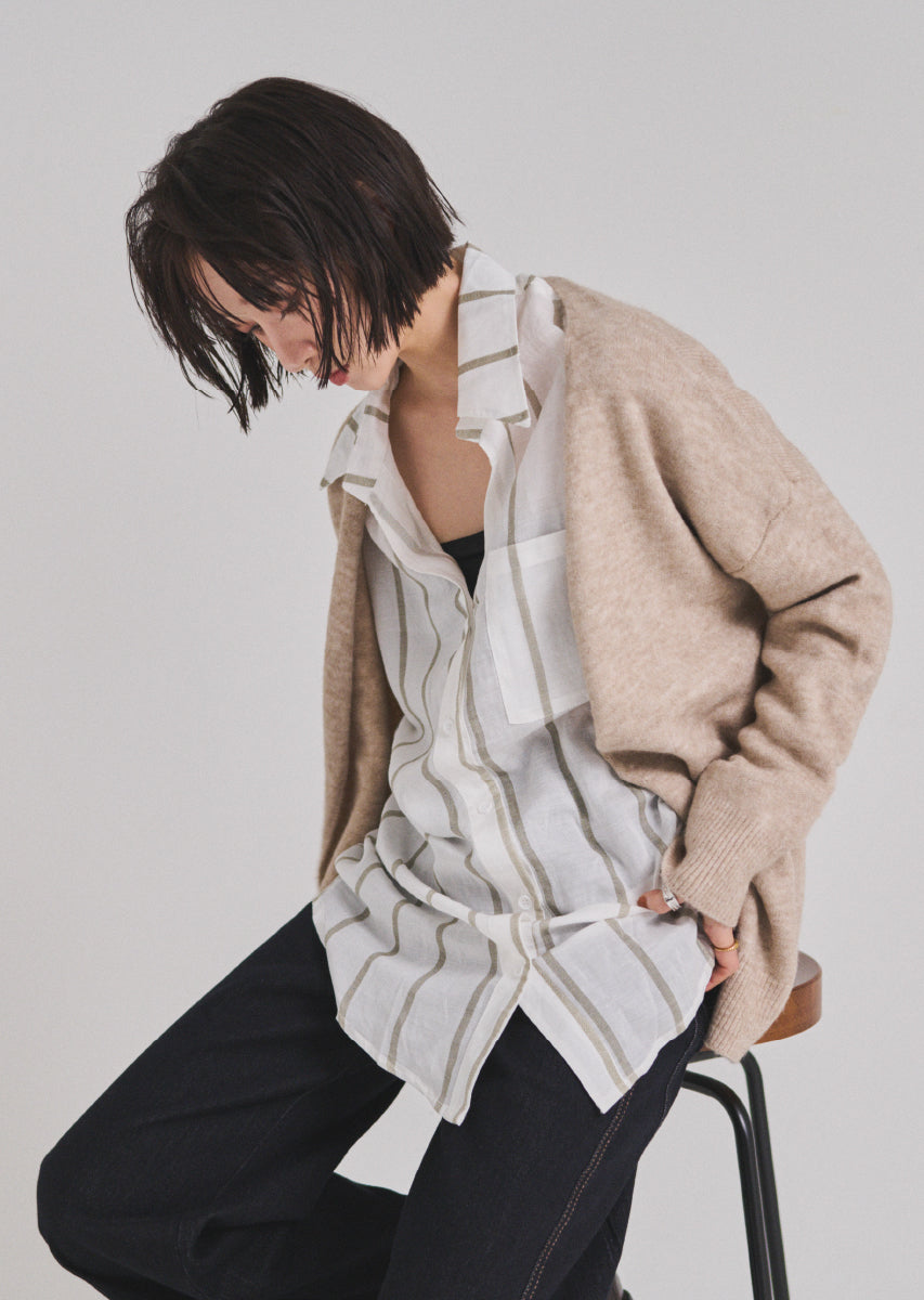 ベーシックオーバーカーディガン