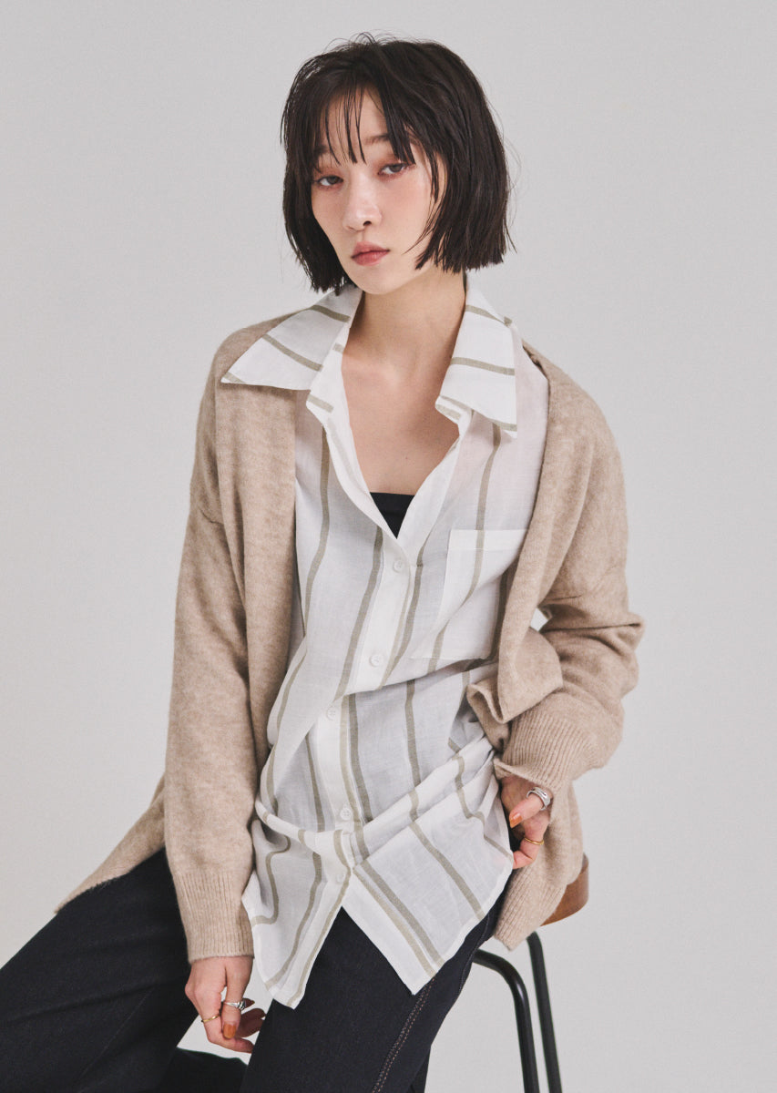 ベーシックオーバーカーディガン