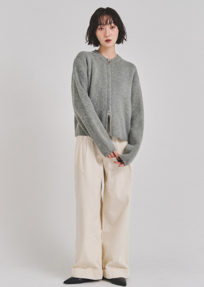 コーデュロイワイドパンツ