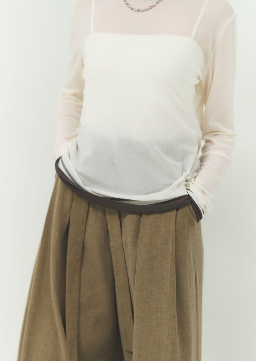 パワーネットバイカラープルオーバー