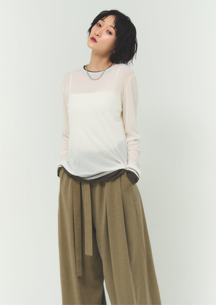 パワーネットバイカラープルオーバー