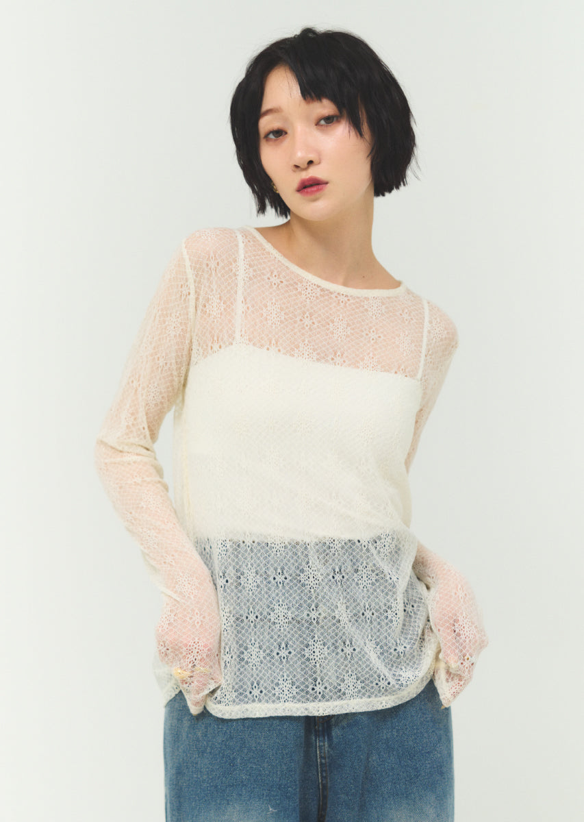 ネットレースインナープルオーバー