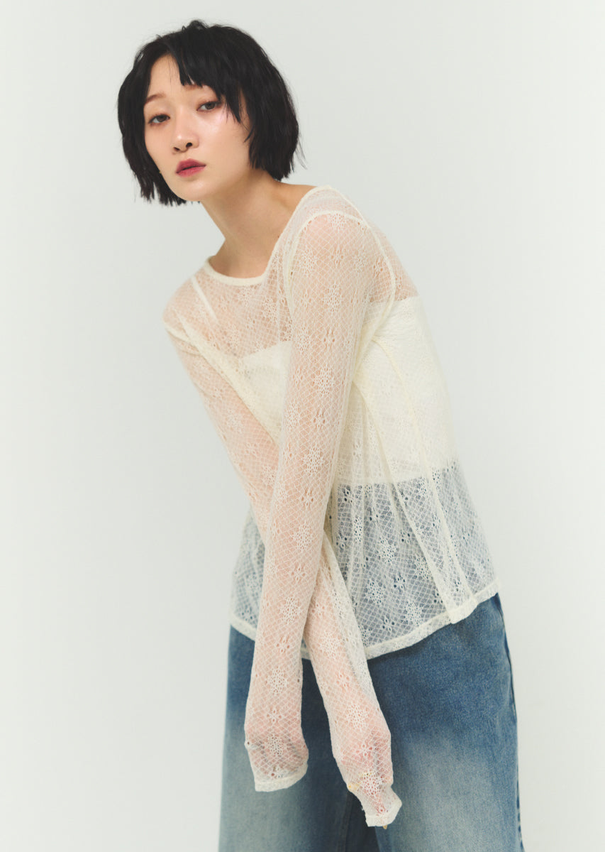 ネットレースインナープルオーバー